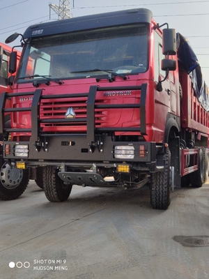 HF9 Drum 300L Howo 6x4 Dump Truck Dengan Bumper Militer