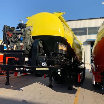 SGS Melewati Trailer Bahan Bubuk Kapasitas 45m3 dengan Kapasitas Apa Pun yang Anda Minta