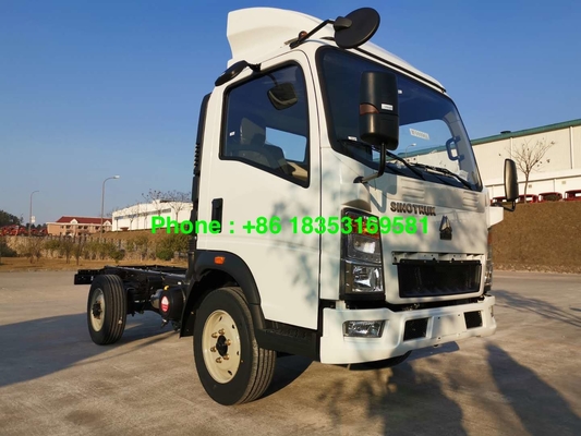 4x2 Euro 3 LHD 1880 Cabin 5T Light Cargo Truck Untuk Sayuran