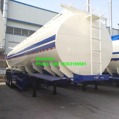 Q235 50000L 3 Axles Oil Tank Trailer Dengan Dua Pipa