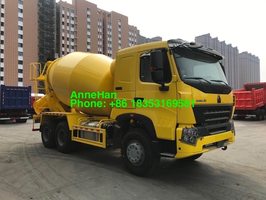 HC16 Sinotruk 10M3 Mixer Tank Truck Dengan Pompa Italia Dan Motor
