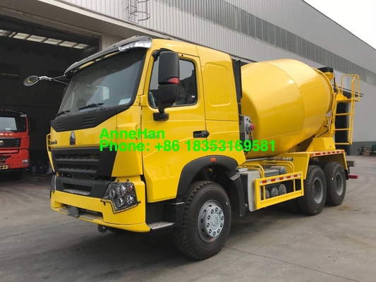 HC16 Sinotruk 10M3 Mixer Tank Truck Dengan Pompa Italia Dan Motor