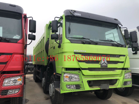 3 Axle 30cbm 45 Ton 8 * 4 12 Wheeler Dump Truck Untuk 2 Penumpang