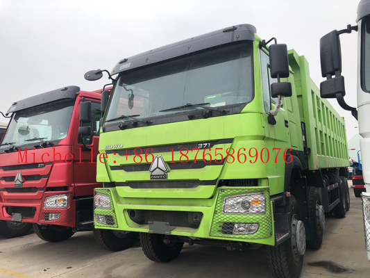 3 Axle 30cbm 45 Ton 8 * 4 12 Wheeler Dump Truck Untuk 2 Penumpang