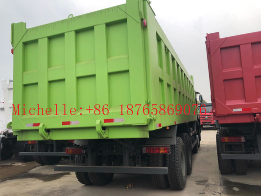 3 Axle 30cbm 45 Ton 8 * 4 12 Wheeler Dump Truck Untuk 2 Penumpang