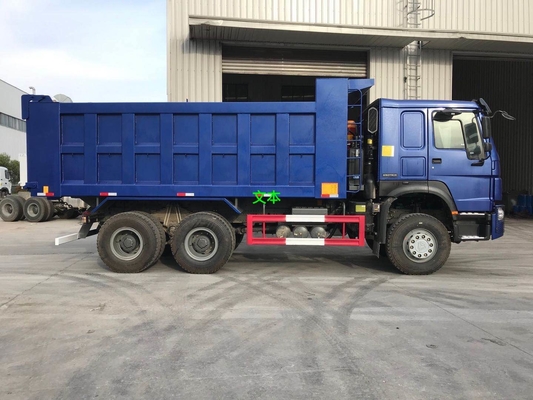 Pengangkatan Depan Biru 20M3 40T LHD Heavy Duty Dump Truck