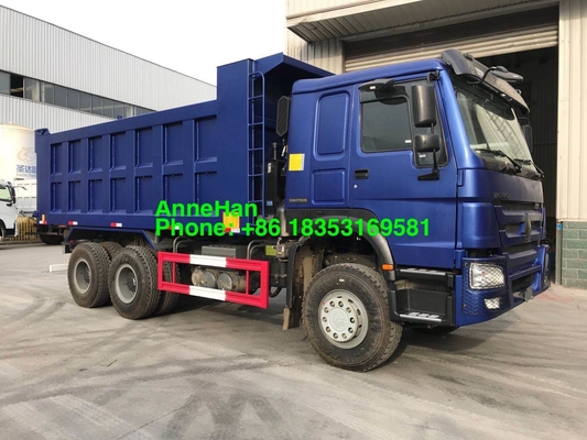 Pengangkatan Depan Biru 20M3 40T LHD Heavy Duty Dump Truck