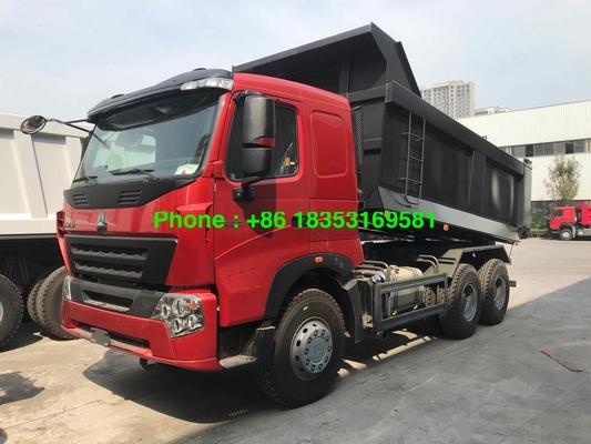 380hp LHD Euro 4 10 Roda Tipper Truck Untuk Penambangan