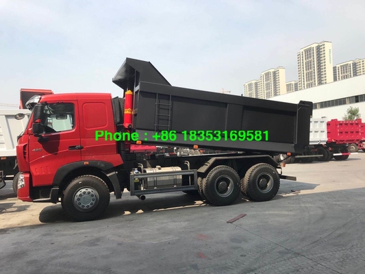 380hp LHD Euro 4 10 Roda Tipper Truck Untuk Penambangan