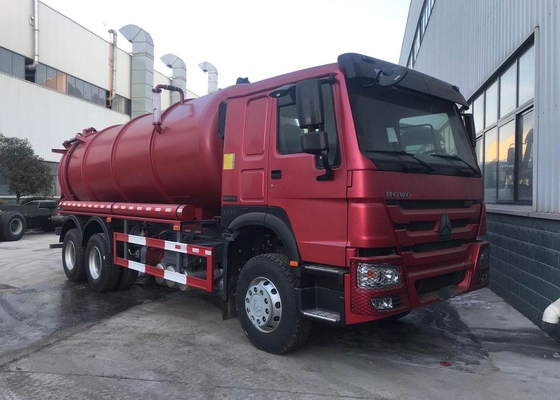 SINOTRUK HOWO 6X4 336hp Truk Penyedot Limbah Vakum