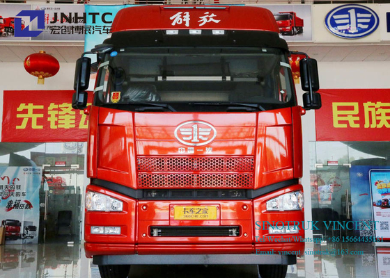 Faw J6P Euro 2 350hp 10 Roda Truk Traktor 6x4 Dengan Bunker Ganda