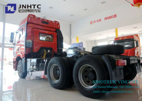 Faw J6P Euro 2 350hp 10 Roda Truk Traktor 6x4 Dengan Bunker Ganda