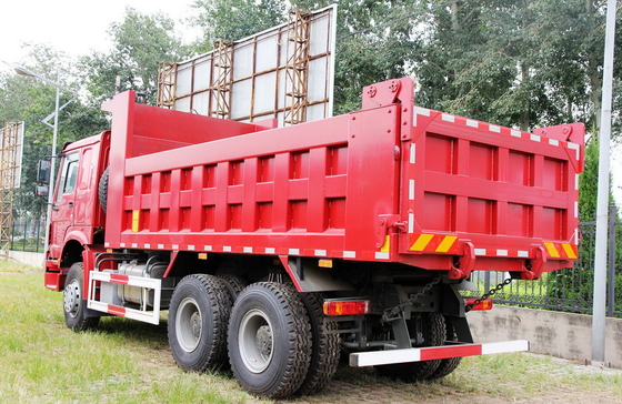 ZZ3317N3647B 12 Yard Three Axles Heavy Duty Dump Truck Untuk Pembangunan Jalan