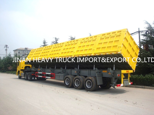 3 Gandar 40 Meter Kubik Trailer Semi Tugas Berat Dump Tipper Trailer