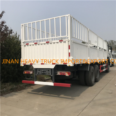Sinotruk 336hp 371hp 6X4 HOWO Trailer Truk Kargo Berat 10 Wheeler Flatbed Truck
