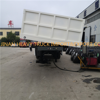 Light Chassis 40 CBM Tri Axle Side Tipper Trailer 40 Ton Dump Semi Trailer Dumper