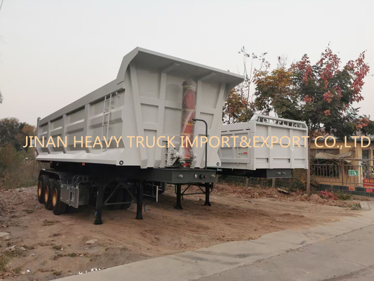 Sinotruk Three Axle Front 50 ton Trailer Semi Tugas Berat Untuk Transportasi Pasir
