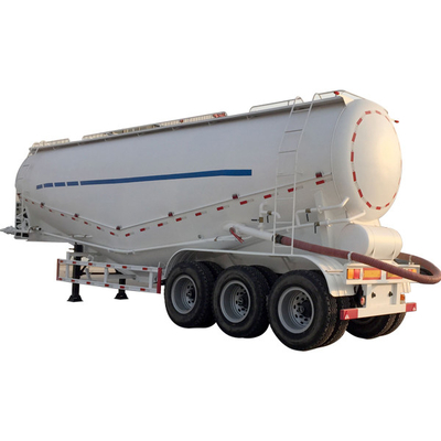 Trailer Serbuk Semen Massal Aluminium 3 Gandar 30cbm 50cbm Tanker Bahan Bakar Semi Trailer