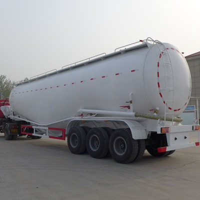 Trailer Serbuk Semen Massal Aluminium 3 Gandar 30cbm 50cbm Tanker Bahan Bakar Semi Trailer