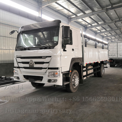 Sinotruk HOWO Tugas Ringan 4x2 Truk Kargo Berat 290HP Truk Kotak Lorry Van Barang