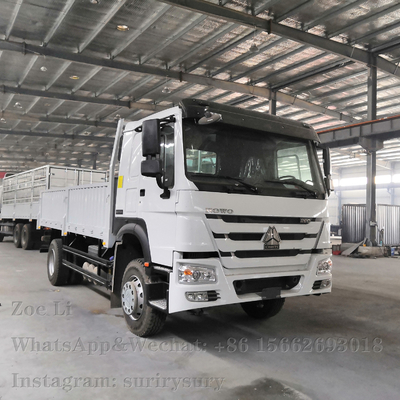 Sinotruk HOWO Tugas Ringan 4x2 Truk Kargo Berat 290HP Truk Kotak Lorry Van Barang