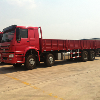SINOTRUK HOWO 12 roda 8X4 flatbed Cargo truck truk tugas berat Lorry Van Load