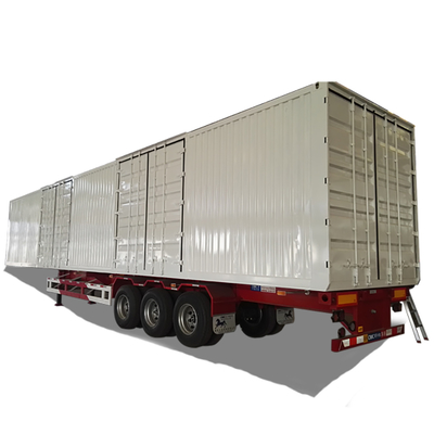 3 poros 12 roda Kontainer 50 Ton Heavy Duty Van Semi Trailer