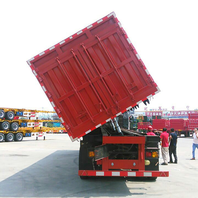 Side Lifting Heavy Duty Semi Trailer Van Cargo Box Trailer 3 Gandar