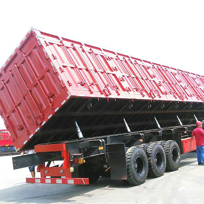 Side Lifting Heavy Duty Semi Trailer Van Cargo Box Trailer 3 Gandar