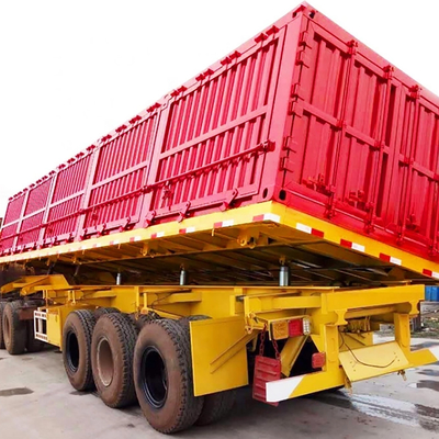 Side Lifting Heavy Duty Semi Trailer Van Cargo Box Trailer 3 Gandar