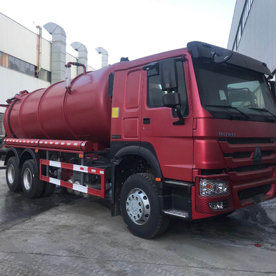 HOWO 336ps 16cbm Sewage Suction Truck Diesel Euro2 10 Roda 6x4