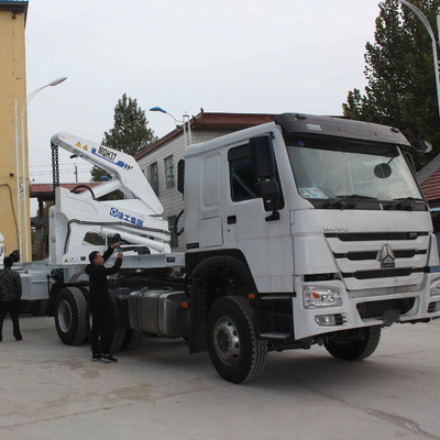 XCMG 28Mpa 37ton 20ft 40ft Pengiriman Side Boom Lifter Lipat Boom Container Crane