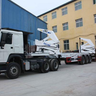 XCMG 28Mpa 37ton 20ft 40ft Pengiriman Side Boom Lifter Lipat Boom Container Crane