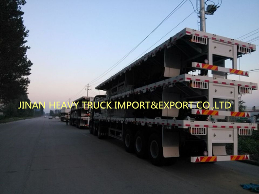 Sinotruk Three Axle Container semi Trailer Untuk Transportasi Kontainer