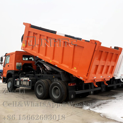 Sinotruk HOWO Euro 2 Pengemudi tangan kiri 6x4 371hp Truk sampah putih Truk Tipper Truk Kargo