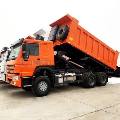 Sinotruk HOWO Euro 2 Pengemudi tangan kiri 6x4 371hp Truk sampah putih Truk Tipper Truk Kargo
