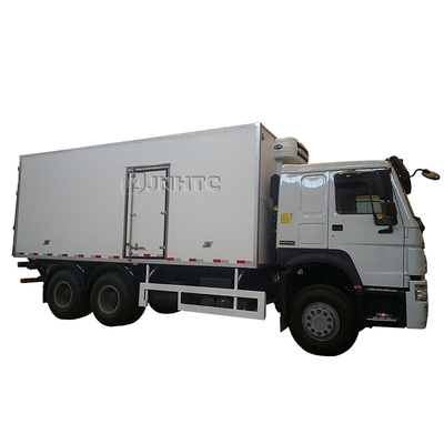 2 Axle Sino Howo 10 roda 20 Ton 30 Kubik 6x4 Kulkas Kontainer pendingin Truk Freezer