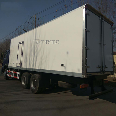 2 Axle Sino Howo 10 roda 20 Ton 30 Kubik 6x4 Kulkas Kontainer pendingin Truk Freezer
