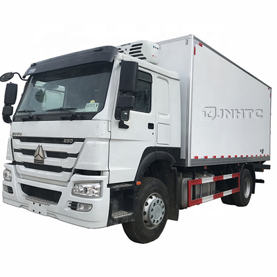 HOWO 290hp Euro2 4x2 15ton Kulkas Freezer Truk pendingin Truk kecil