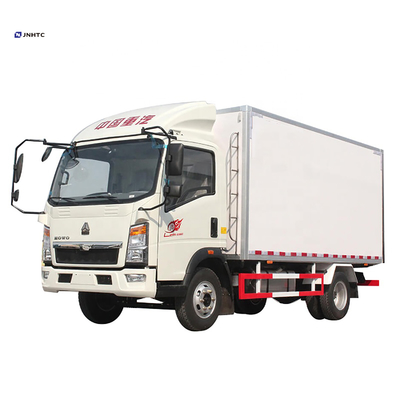 Mini 4x2 6 Roda 10ton HOWO Kereta Listrik Kandang Pendinginan Ringan Dengan Kulkas Pengangkut