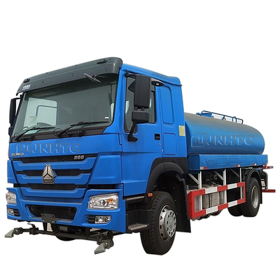 HOWO Euro2 4 4x2 6 Roda 12000 Liter 12 meter kubik Tangki Air Truk Sprinkler