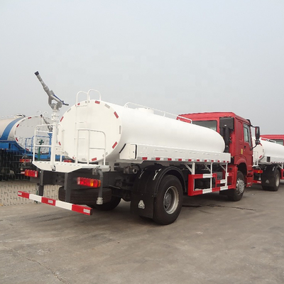 HOWO Euro2 4 4x2 6 Roda 12000 Liter 12 meter kubik Tangki Air Truk Sprinkler