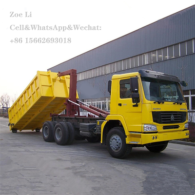 SINOTRUK HOWO 6x4 Hook Arm Roll Sampah Truk untuk Sampah Sampah Sampah