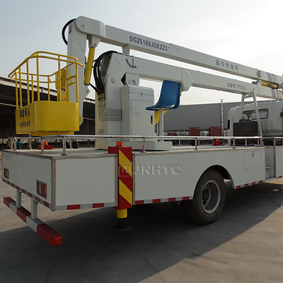 18m 20m Euro 4 Truk Platform Udara Ringan Dipasang Secara Hidraulik
