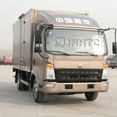 SINOTRUK HOWO Pengiriman Van Cargo Box Truck Light Duty 4x2