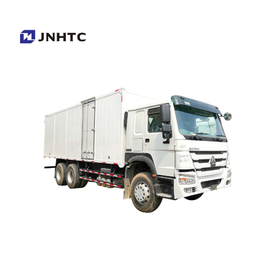 Sinotruk Howo 25 ton 10 Roda Van Cargo Box Truck Untuk Pasar Nigeria