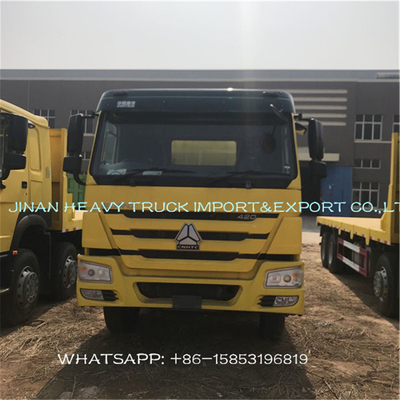 Sinotruk Howo 40 ft 30 ton truk kargo flatbed dengan kunci kontainer