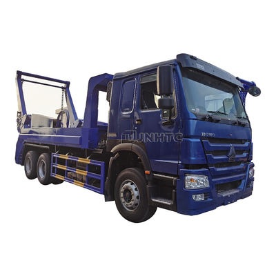 HOWO 6x4 12cbm 15cbm Hidrolik Swing Arm Truk Sampah Euro2 Euro3 Tempat Sampah Kontainer
