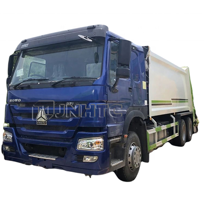 HOWO 6x4 12cbm 15cbm Hidrolik Swing Arm Truk Sampah Euro2 Euro3 Tempat Sampah Kontainer