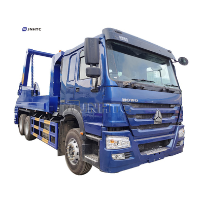 HOWO 6x4 12cbm 15cbm Hidrolik Swing Arm Truk Sampah Euro2 Euro3 Tempat Sampah Kontainer